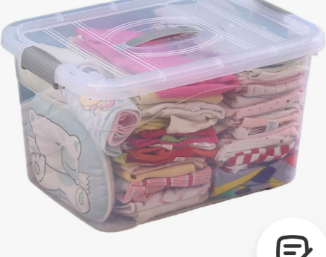 加厚透明塑料收纳箱特大号衣服玩具整理箱有盖...