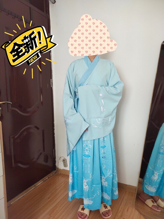 对襟汉服，齐腰襦裙，寻梦鹿，衣服全新，有吊...