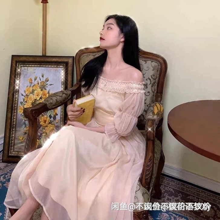 仙女裙chic温柔长款超仙夏天小个子赫本小...