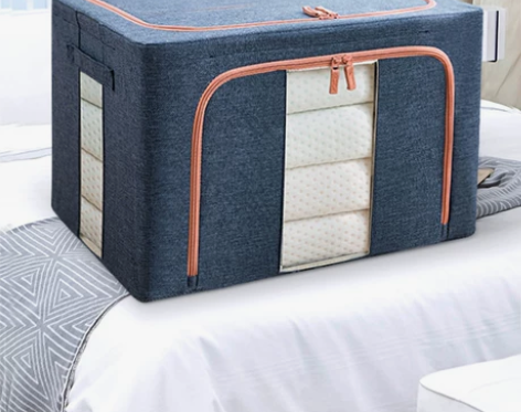 布艺收纳箱 布艺收纳箱衣服家用折叠衣物收纳...