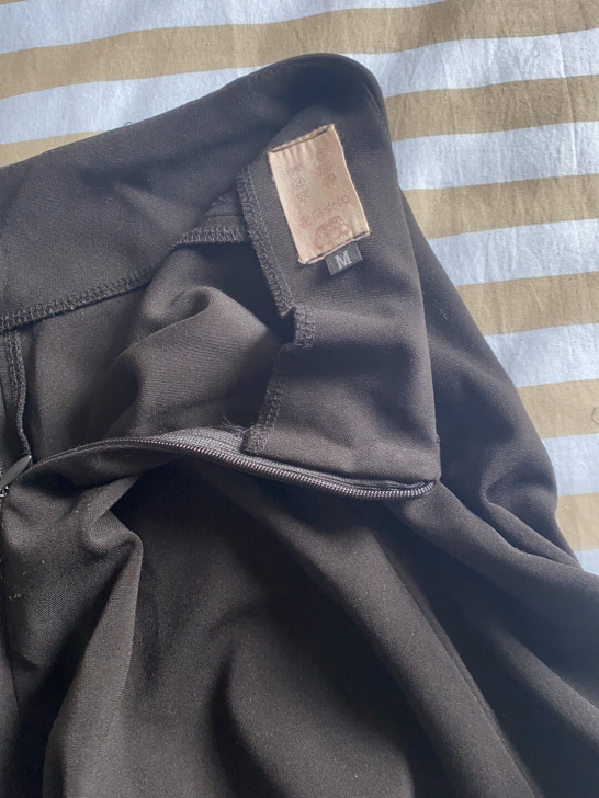 韩国东大门 黑色伞裙 后拉链半身裙a字裙