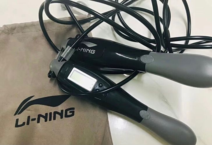 李宁计数跳绳无绳跳绳专业计数成人燃脂健身钢...