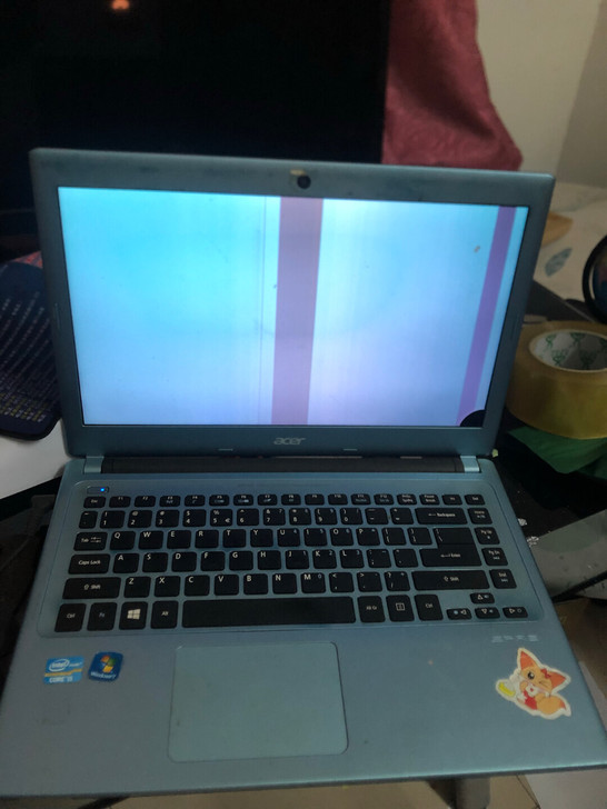 宏基ms-2360笔记本电脑,屏被压了,外...