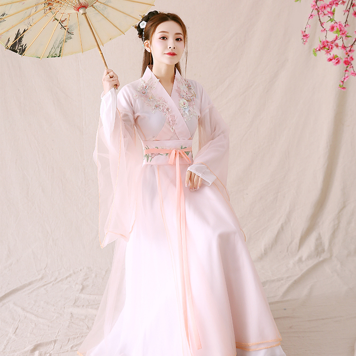 古装女改良汉服中国风夏季仙气飘逸古风古典舞...