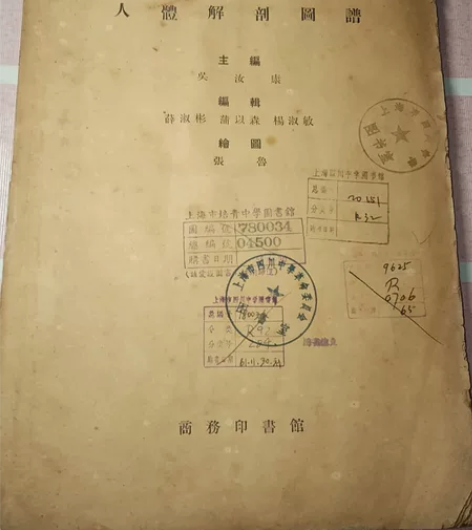 50年代老物件《人体解剖图谱》 50年代老...