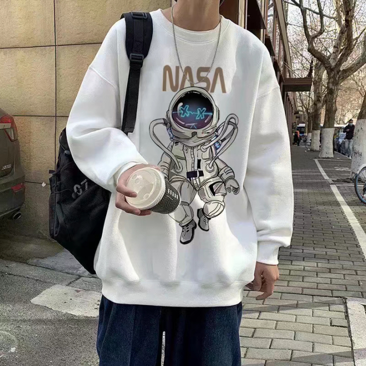 卫衣男士春秋2021新款男潮ins圆领大码...
