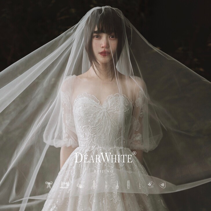 亲爱的白《花音》主婚纱2021新款新娘夏季...