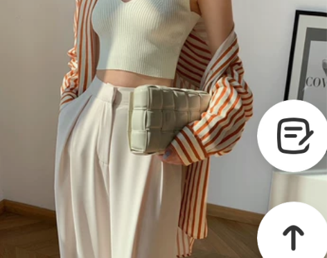 v领白色小吊带背心女短款外穿法式打底薄针织...