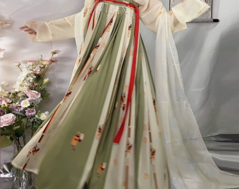 慕山亭原创【琼瑶赋】正唐制复原汉服女一片式...