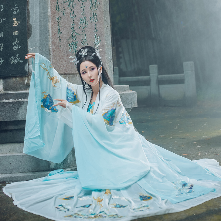 序绘原创汉服重工刺绣6米裙 三足金乌汉元素...