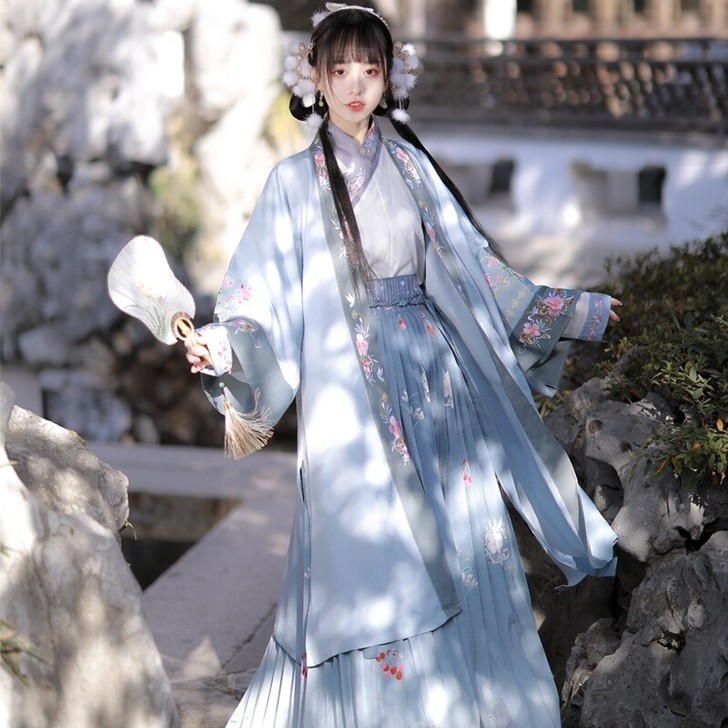 ［xd急出急出］茗月萱原创宋制汉服女对襟长...