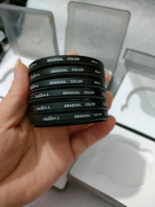 格林尔渐变灰58mm6件套一起出分别（红/...