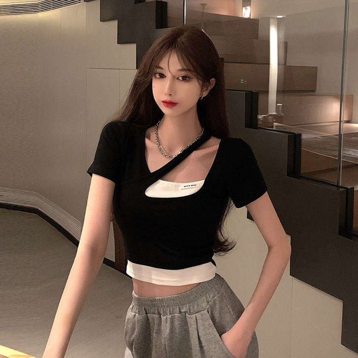 晶美雅 蕾丝雪纺衫，穿过一次，非诚勿扰