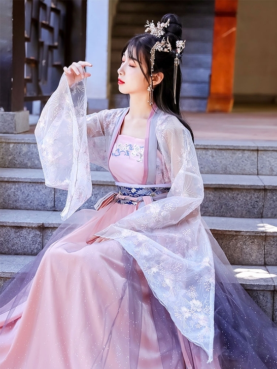 花神赋汉服女中国风古装学生日常齐腰齐胸襦裙...