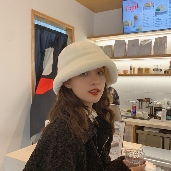 杨同学 帽子 咖啡色