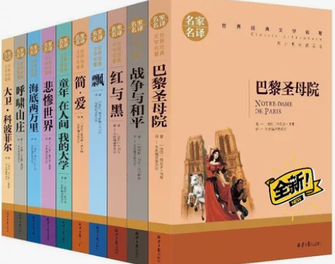 世界文学名著 巴黎圣母院 战争与和平 红与...