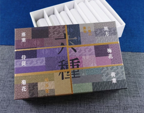 日本鸠居堂六种薰物6cm沉香线香