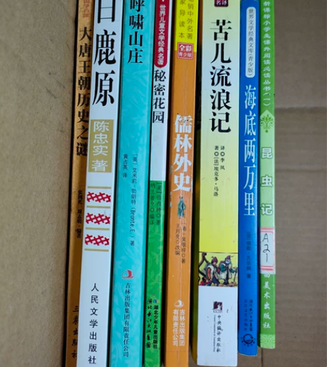 文学名著一本10元左右,6本55元包邮!送...