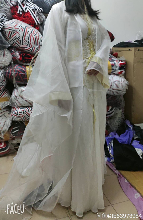 （买一送一）汉服古装 超仙气雪纺古装白色