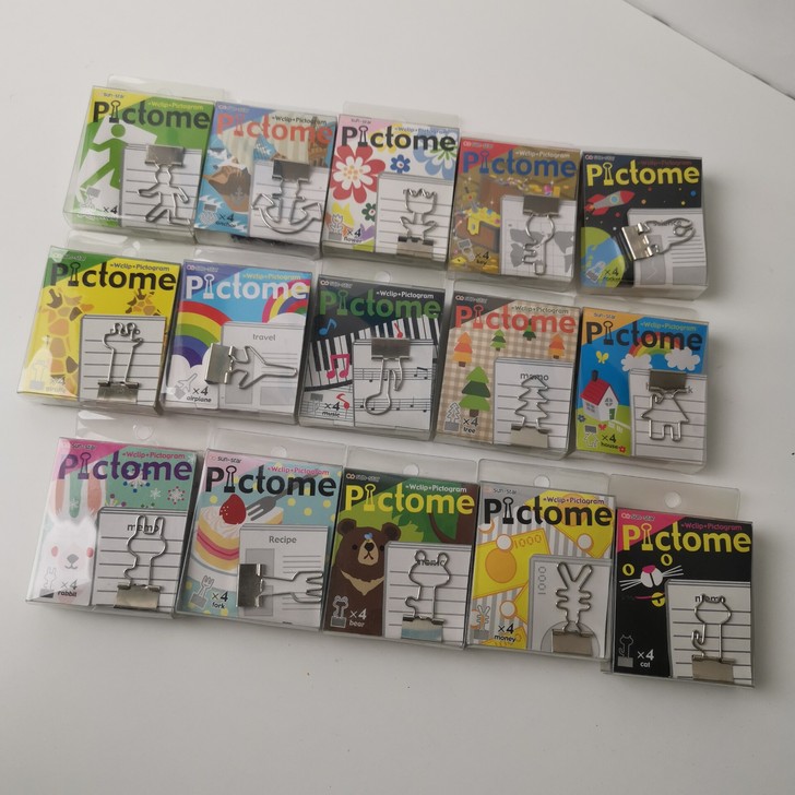 太阳星卡通长尾夹sun-star不锈钢小夹子