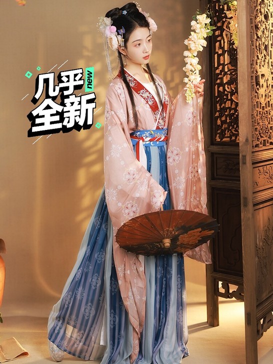 耀春长思仙原创汉服女正品南北朝大袖襦衫裙魏...