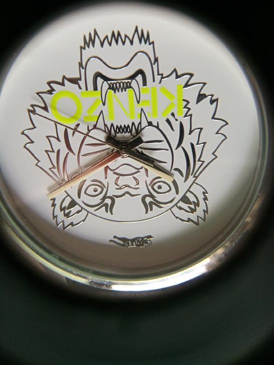 KENZO  经典虎头手表，三针浮雕虎头设...