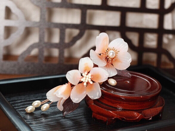 料器发梳 料器发簪 汉服配饰