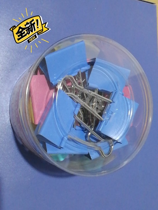 得力彩色长尾夹文件夹子燕尾夹铁票夹照片夹混...