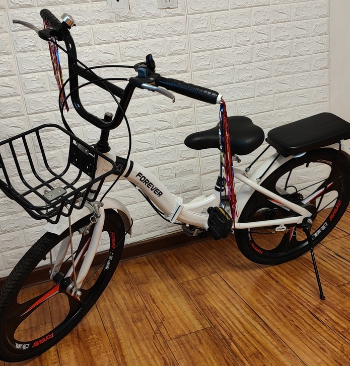 永久儿童22寸变速自行车，骑过几次和新的差...