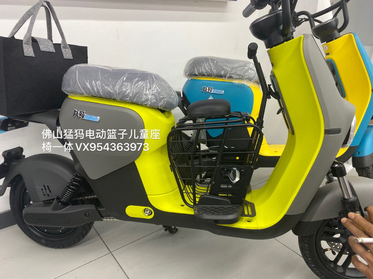 九号智能电动儿童座椅+篮子一体实用又划算，...