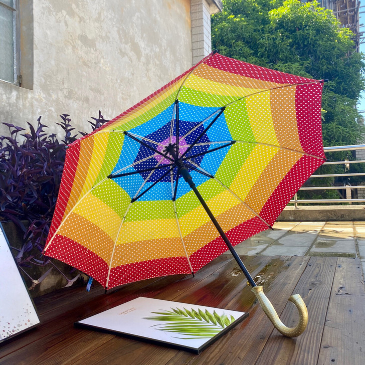 全新俄罗斯订单彩虹伞,加固防风,伞下直径1...