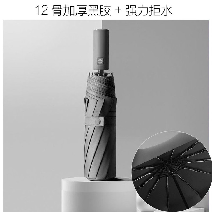 德国十二骨全自动雨伞男士抗风大号加固折叠晴...