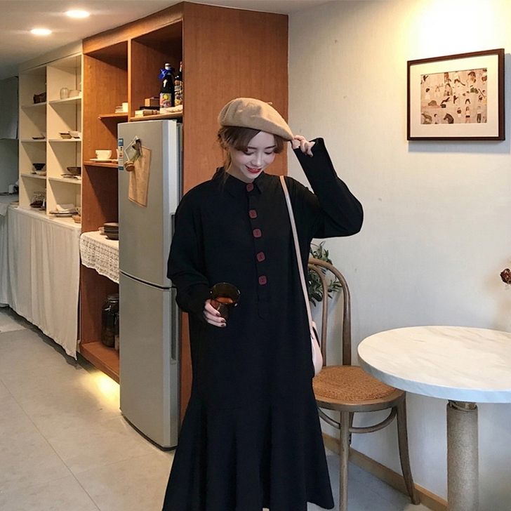 EIGHTH MONTH八月家赫本风垂感连...