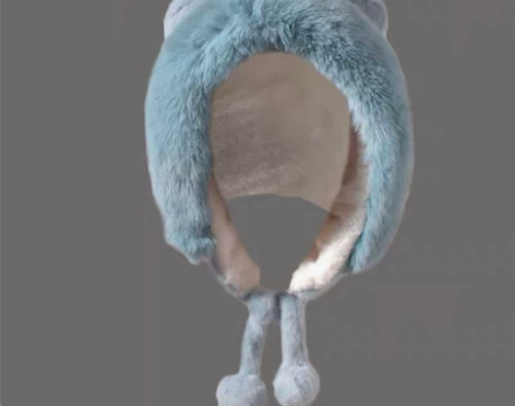 男女生可爱小熊帽子女冬天毛绒帽情侣加绒加厚...