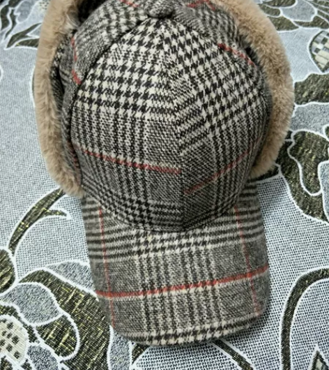 毛绒帽加厚护耳保暖鸭舌帽 感兴趣的话点“我...