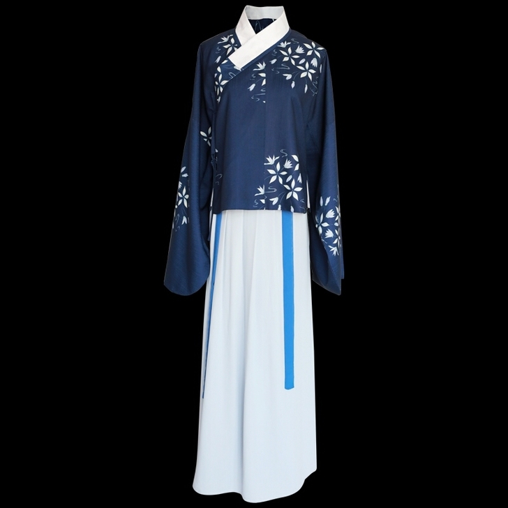 华姿仪赏秋雾原创设计汉服秋装女交领袄裙齐腰...