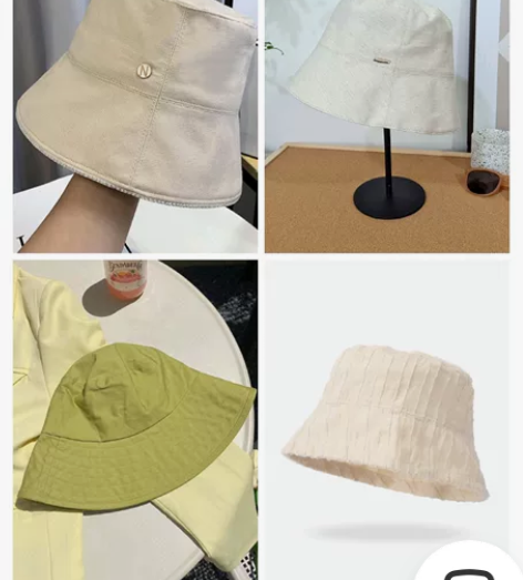 夏季初秋渔夫帽 女 盆帽  帽子全新闲置 ...