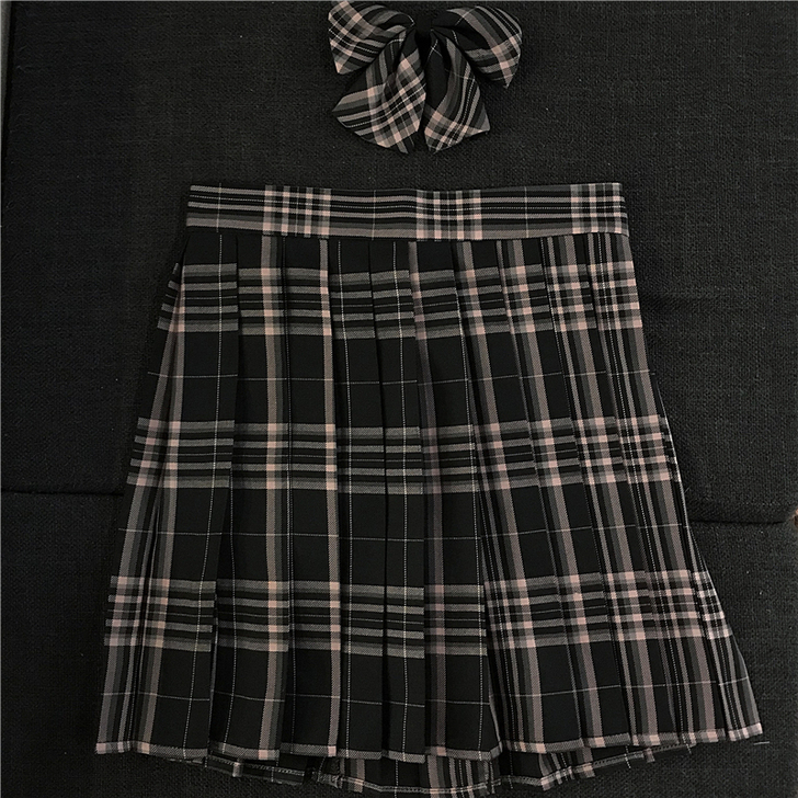 DDXZ 学院风JK格子裙子