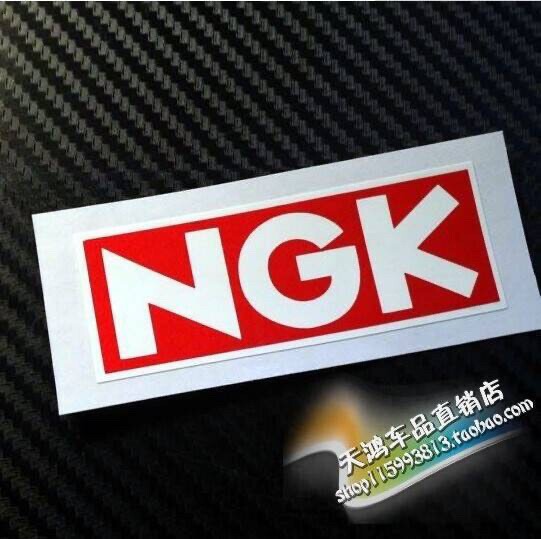 摩托网红窗口NGK贴纸车贴拉花NGK贴花创...