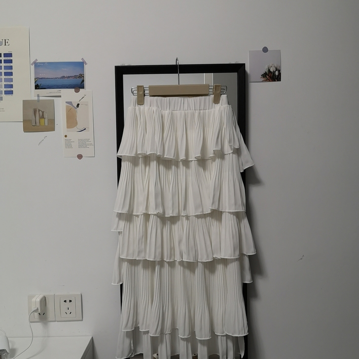 白色蛋糕裙 穿过一次 个矮的原因不会搭配