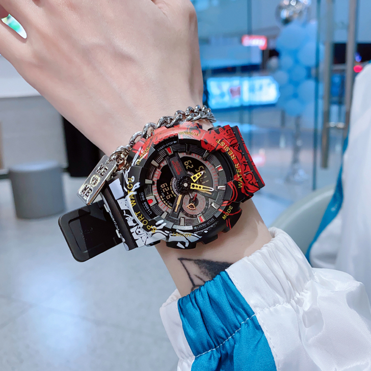 【狂欢价】ins风潮流黑科技电子手表女初中...