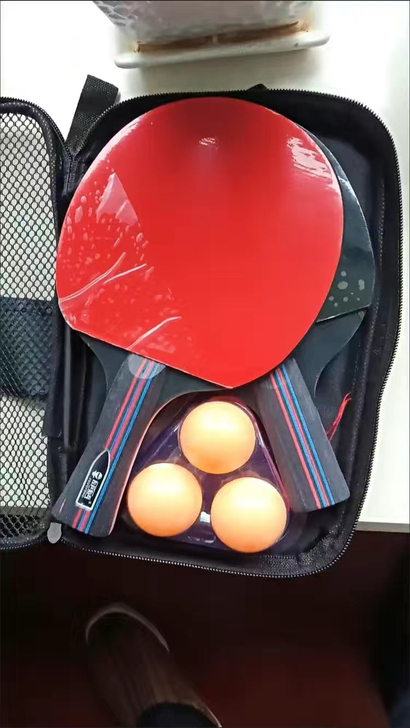 【闲置个人】全新乒乓球拍一对短柄拍训练套装...