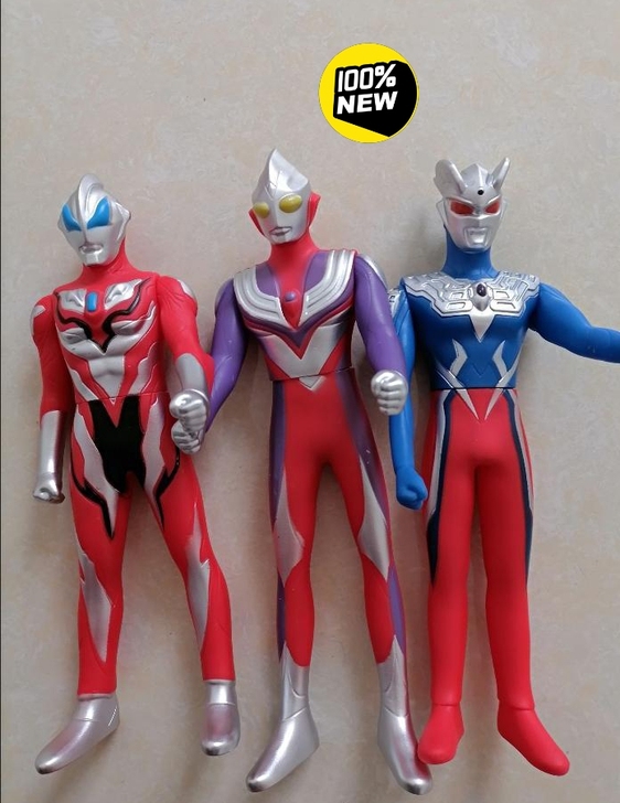 【低价处理】儿童玩具奥特曼大号软胶玩具迪迦...