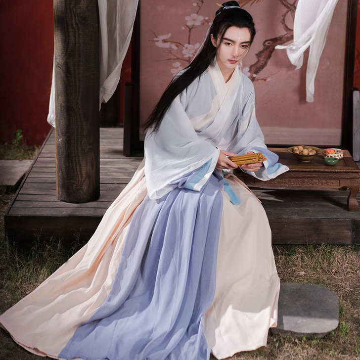 宿问汉服女正品原创白泽晋制三件套交领齐腰中...
