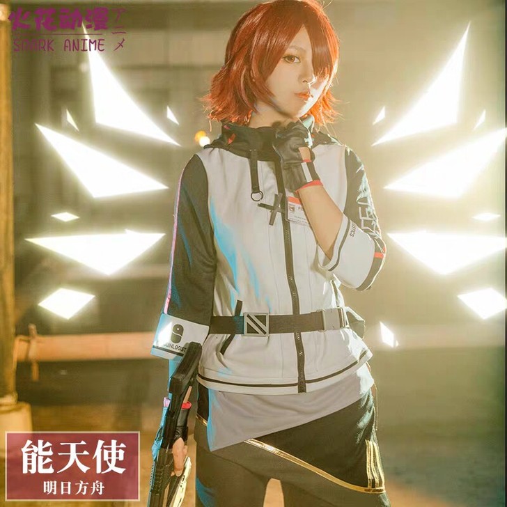 全新 火花动漫明日方舟能天使cos服s码