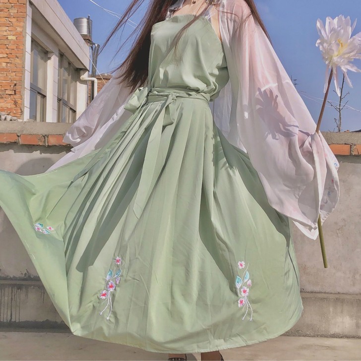 茗月萱 遇见染夏明制汉服女