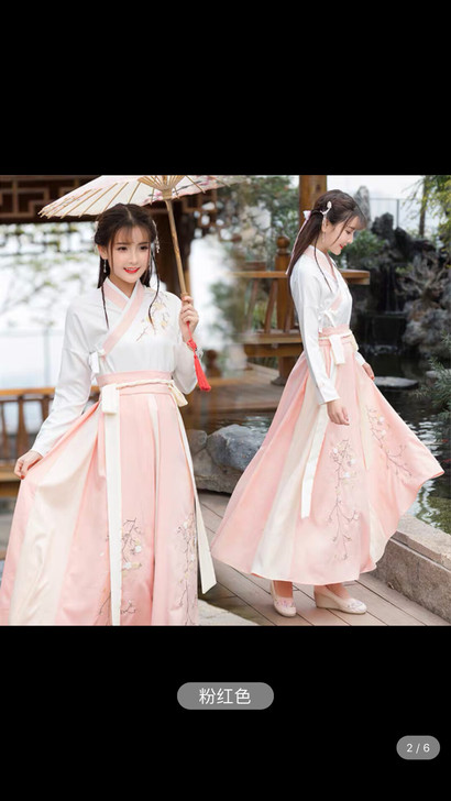 汉服女中国风夏季仙女樱花超仙仙气飘逸古风齐...