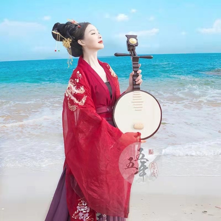 五五年原创汉服［凤归云］大袖衫35r m码...