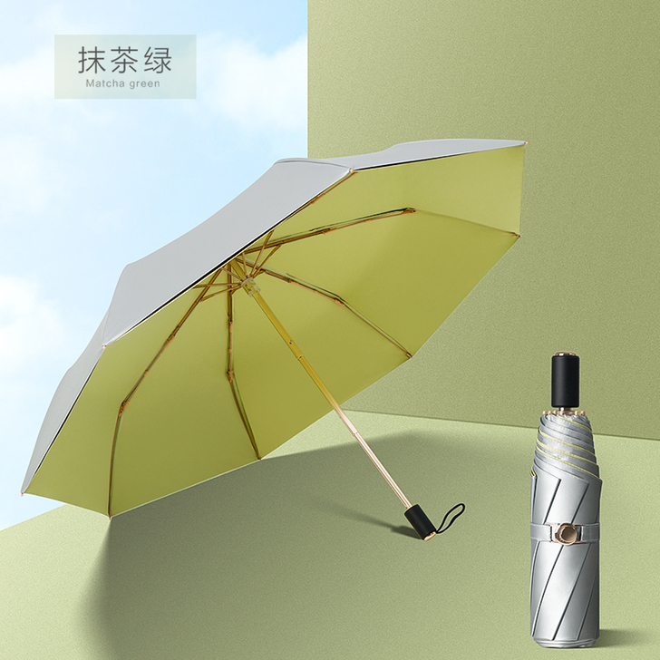 双层钛银遮阳伞加倍防晒超强防紫外线女折叠太...
