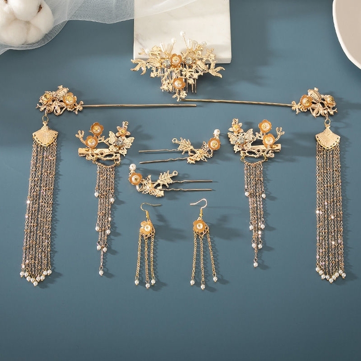 汉服头饰发簪发冠一整套【清库存】